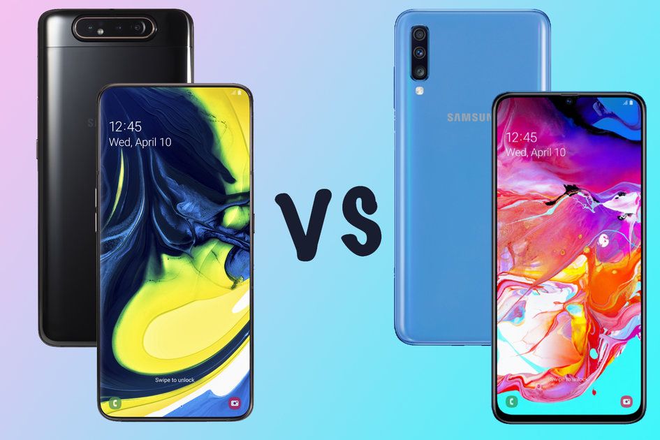 Samsung Galaxy A80 vs Galaxy A70: Hvad er forskellen?