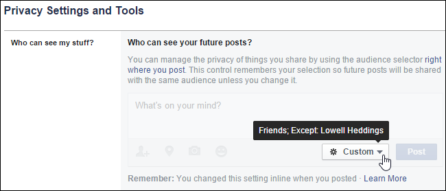 Kā parādīt vai paslēpt Facebook ziņas noteiktiem cilvēkiem