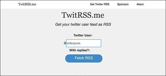 Twitter-syötteen seuraaminen RSS-lukijassasi