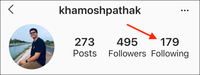 Trykk på Følg-knappen på Instagram-profilen