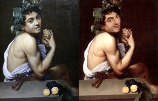 ルネサンス絵画で撮影された陽気な有名人の画像写真11