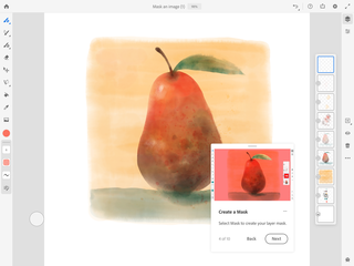 Hình ảnh bên trong ứng dụng vẽ và vẽ thế hệ tiếp theo Adobe Fresco Adobes