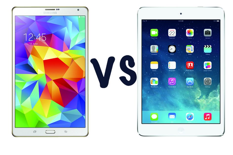 Samsung Galaxy Tab S (8.4) vs Apple iPad mini Retina: Aký je rozdiel?