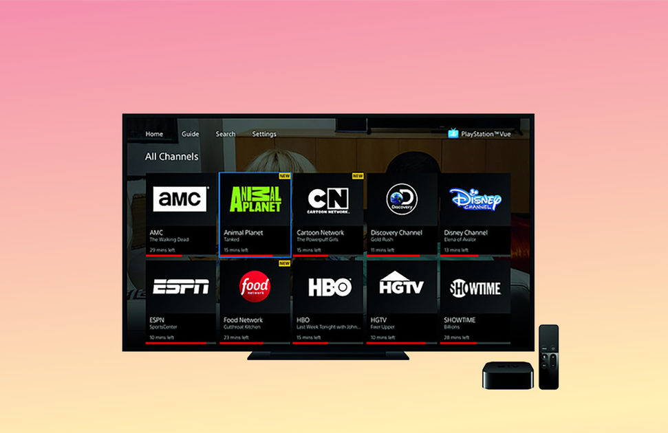 Sony traz seu serviço de TV ao vivo PlayStation Vue para a nova Apple TV