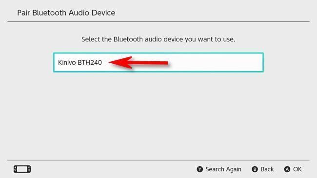 Изберете аудио устройството, което искате да използвате от списъка.
