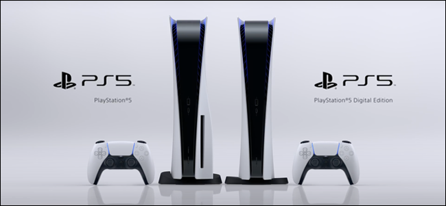 Τα Sony PS5 και PS5 Digital Edition.