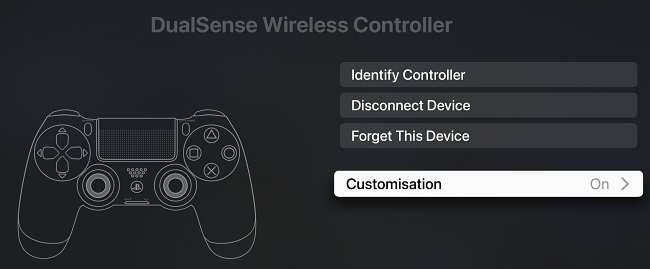Mogućnosti prilagodbe DualSense bežičnog kontrolera.
