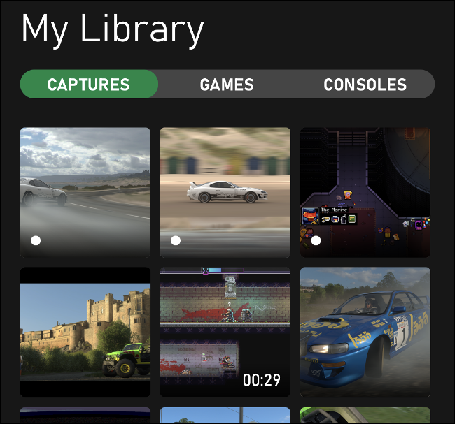 Biblioteca de captura de Xbox