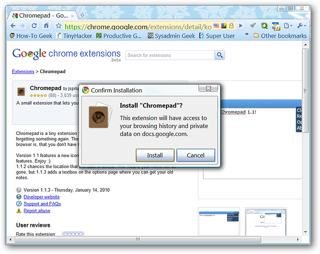 Pievienojiet pārlūkprogrammai Google Chrome iebūvēto piezīmju grāmatiņu