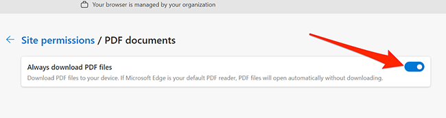 PDF-Option in Edge herunterladen