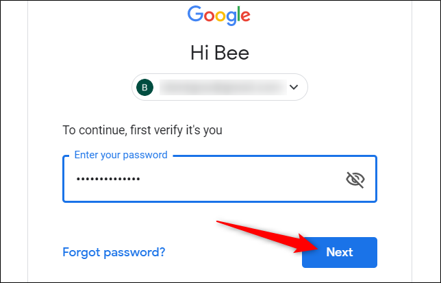 Digita la tua password, per verificarla