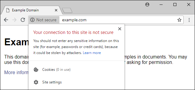 Perché Google Chrome dice che i siti web non sono sicuri?