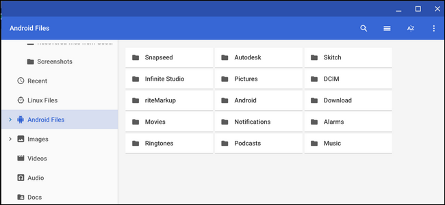 Kako doseči, da se datoteke Android prikažejo v upravitelju datotek OS Chrome