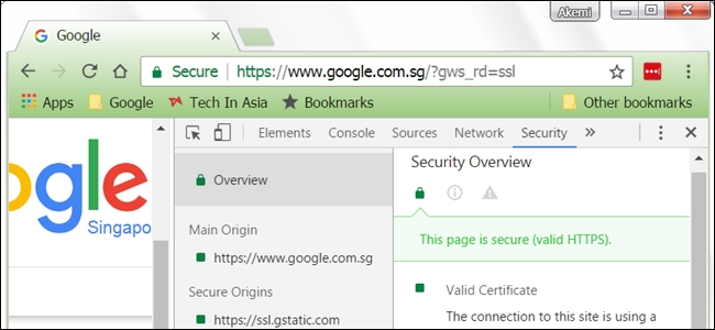 Kā pārlūkprogrammā Google Chrome skatīt informāciju par SSL sertifikātu?