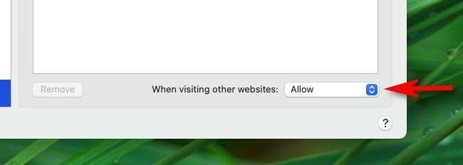 За да разрешите изскачащи прозорци във всички уебсайтове в Safari, намерете