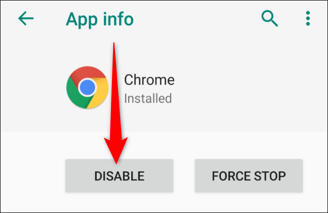 Android Deaktiver Chrome