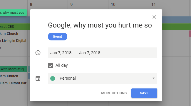 Google Calendar si è sbarazzato della sua migliore funzionalità nel nuovo design
