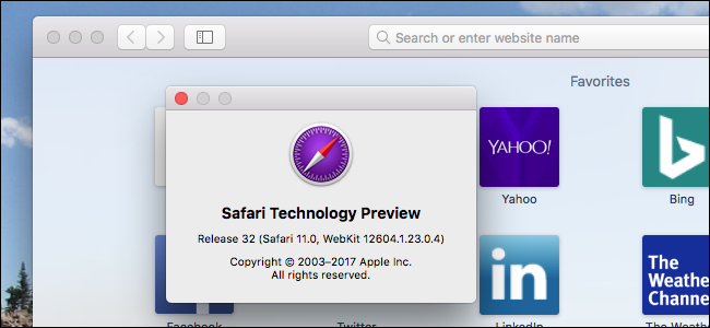 Preizkusite nove funkcije Safarija že zgodaj s predogledom tehnologije Safari