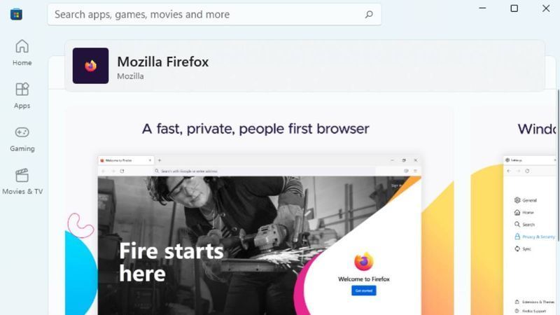 Tagad varat iegūt Firefox no Microsoft veikala