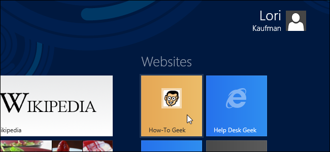 Anheften Ihrer Lieblings-Websites an den Metro-Startbildschirm in Windows 8