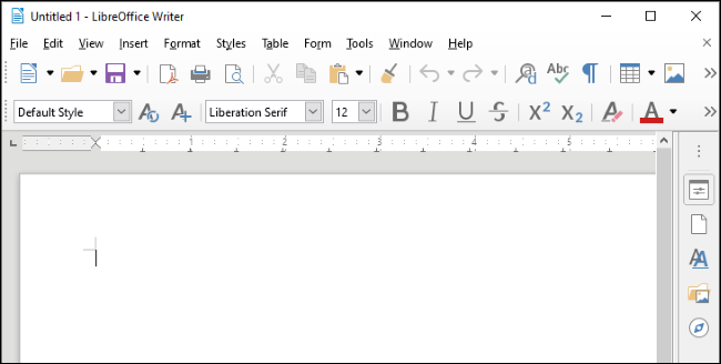 LibreOffice Writer unter Windows 10