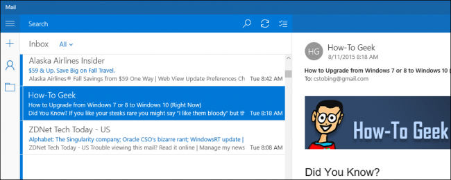 POP3-sähköpostitilin määrittäminen Windows 10:ssä