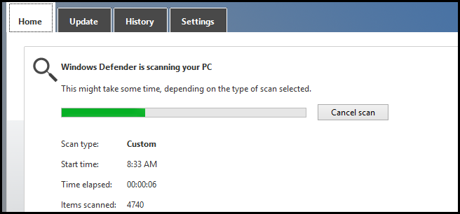 Come eseguire la scansione di qualsiasi file o cartella utilizzando l'antivirus integrato di Windows 8?