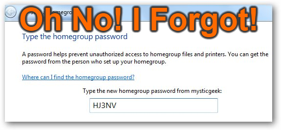 Как узнать пароль домашней группы Windows 7 или 8?