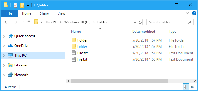 Как да активирате имена на файлове и папки, чувствителни към малки и големи букви в Windows 10