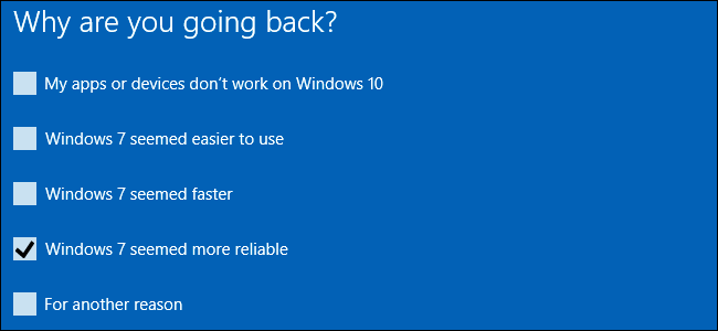 Come estendere il limite di 30 giorni di Windows 10 per il rollback a Windows 7 o 8.1