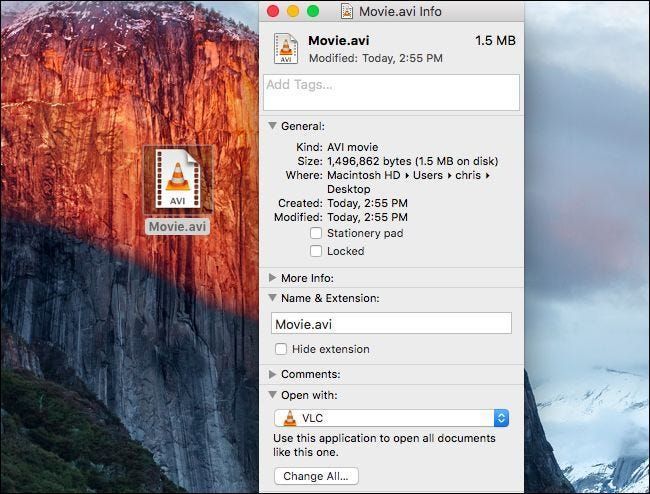 Cambiar la aplicación que abre un tipo de archivo en Mac
