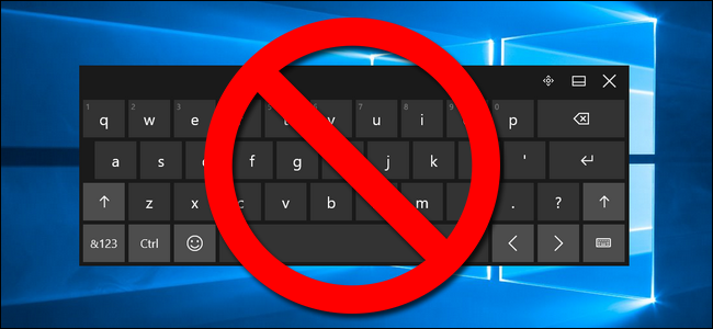 Come disabilitare in modo permanente la tastiera touch in Windows 8 e 10
