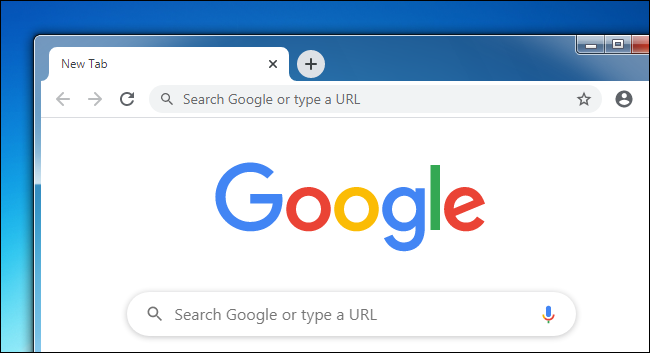 Una finestra di Google Chrome su un desktop Windows 7.
