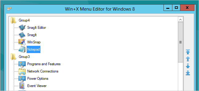 Cómo editar el menú Win + X en Windows 8 y 10