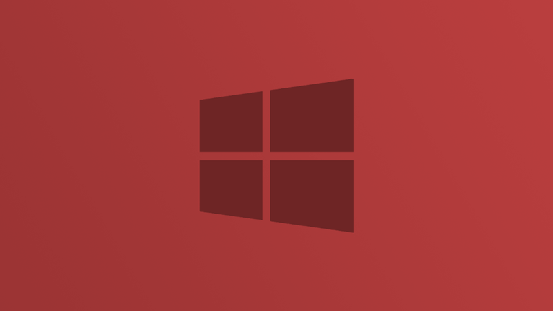Windows 10-Logo in Rot