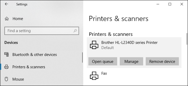 Kā pārvaldīt printeri operētājsistēmā Windows 10