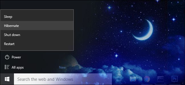 Cách bật lại chế độ ngủ đông trong Windows 8 và 10