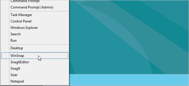 כיצד להוסיף פריטים לתפריט Win+X החדש ב-Windows 8