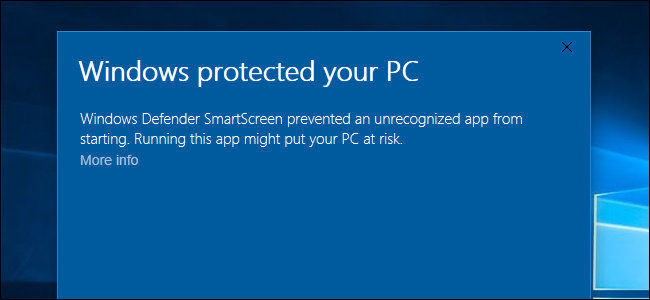 كيف يعمل مرشح SmartScreen في نظامي التشغيل Windows 8 و 10