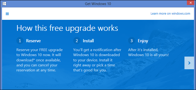 Kuinka poistaa Get Windows 10 -kuvake ilmaisinalueeltasi (ja lopettaa nuo päivitysilmoitukset)