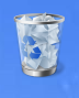 Piilota roskakorin kuvakkeen teksti Windows Vistassa