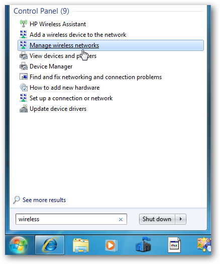 Podijelite internetsku vezu između bežičnih strojeva s ad Hoc mrežom u sustavu Windows 7