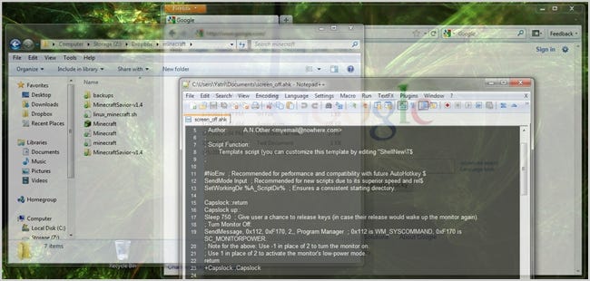 כיצד לשנות את שקיפות החלון ב-Windows 7 עם מקש קיצור