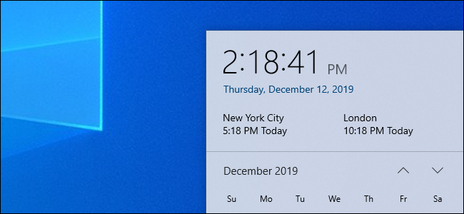 Няколко часовници за часови зони в Windows 10