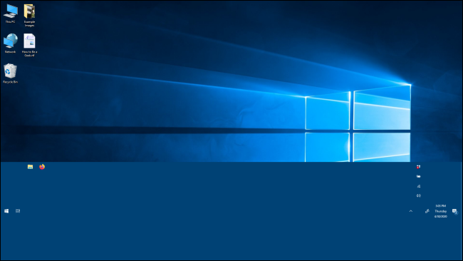 Una barra delle applicazioni più alta in Windows 10