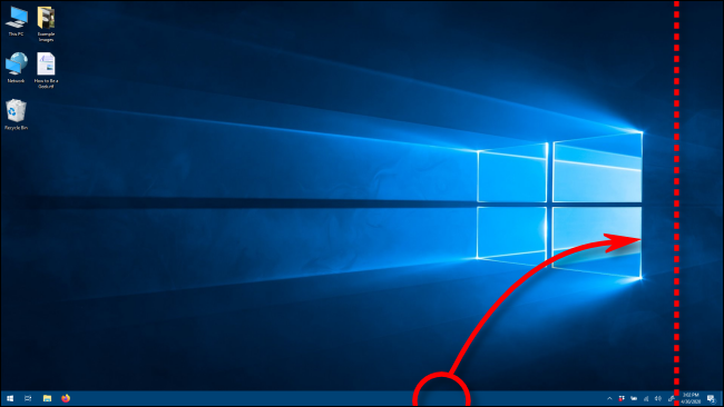 Sposta la barra delle applicazioni in verticale trascinandola in Windows 10