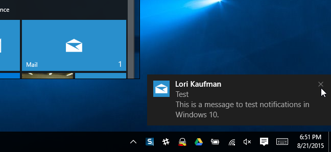 Com habilitar i desactivar les notificacions per correu electrònic a Windows 10