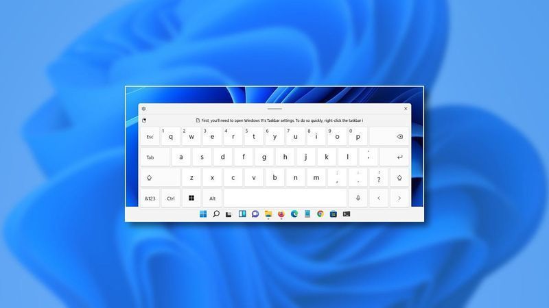 Cómo habilitar el teclado táctil en Windows 11