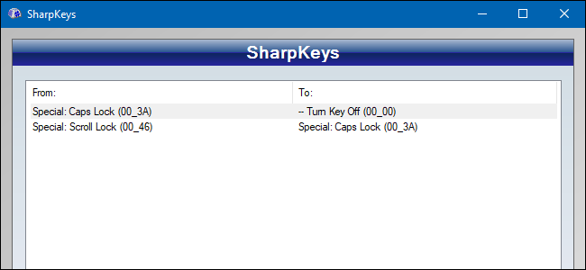 Mappa qualsiasi chiave su qualsiasi chiave su Windows 10, 8, 7 o Vista