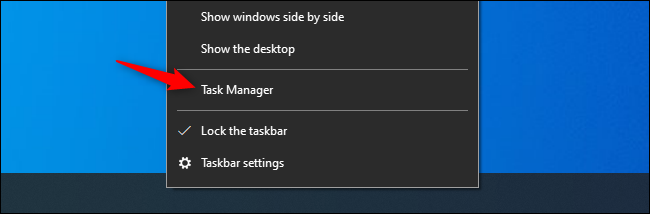 Öffnen des Windows Task-Managers von Windows 10